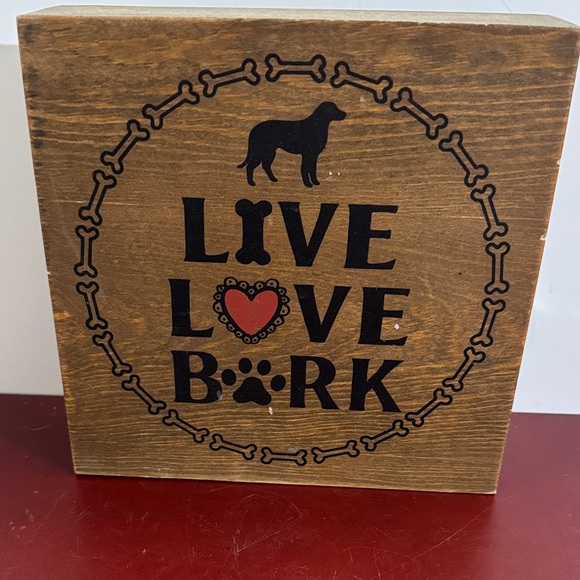 Hobby Lobby Other - 3/$22
Live Love Bark Wooden Wall Decor